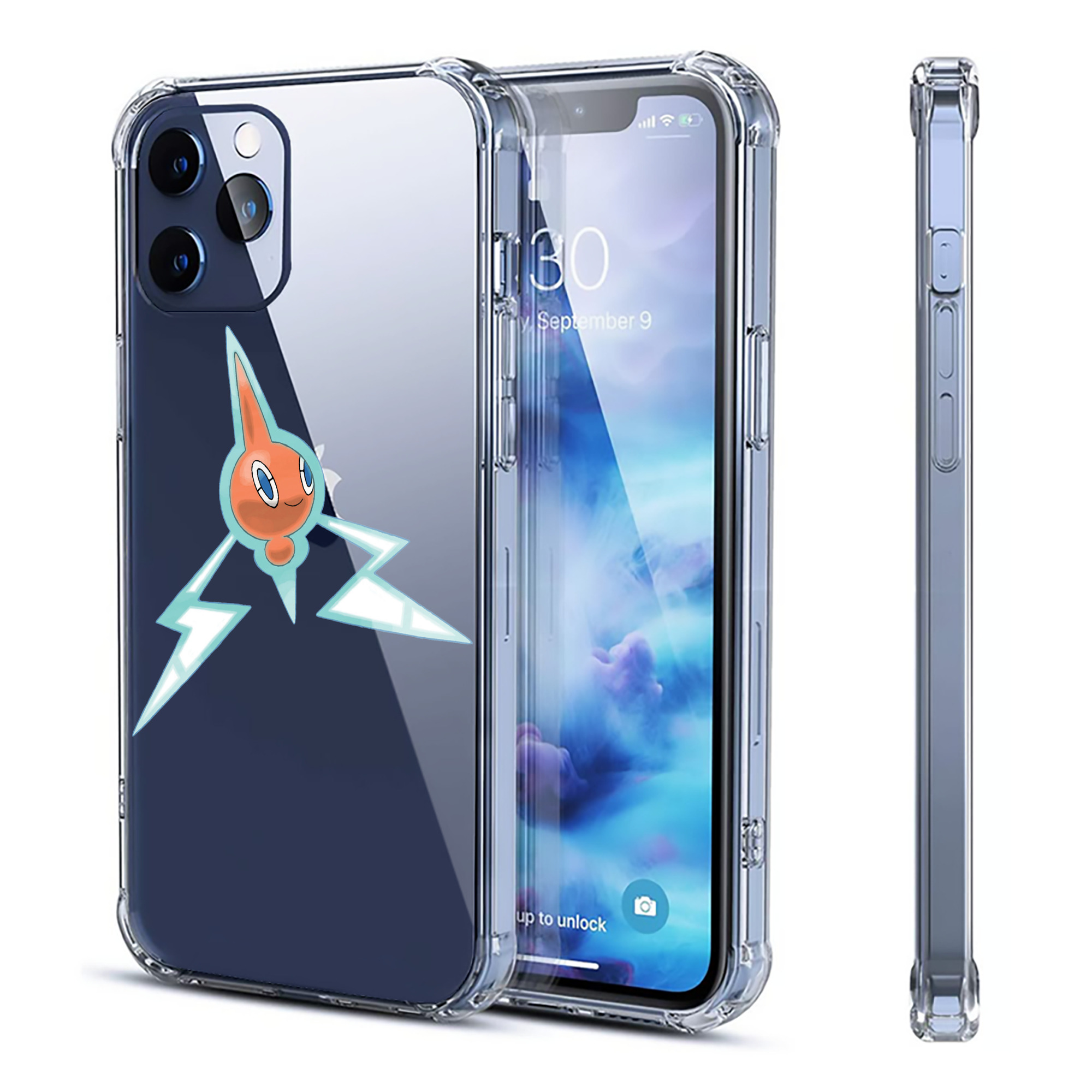 （画像用） ポケットモンスター Pokémon 【iPhone 12シリーズ対応】透明スマホケース（クリアソフトケース）